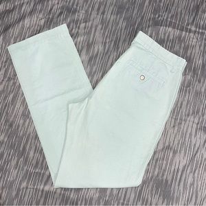 Gap Soft Green Straight Casual Pant Size 33 Excellent Condition